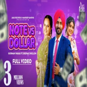 Note Vs Dollar Lyrics - Gurman Paras, Deepak Dhillon